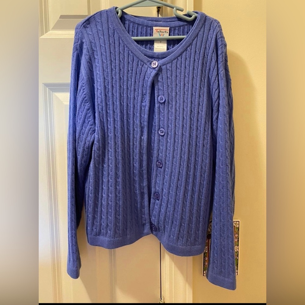Talbots Girls 2 piece Cardigan Set